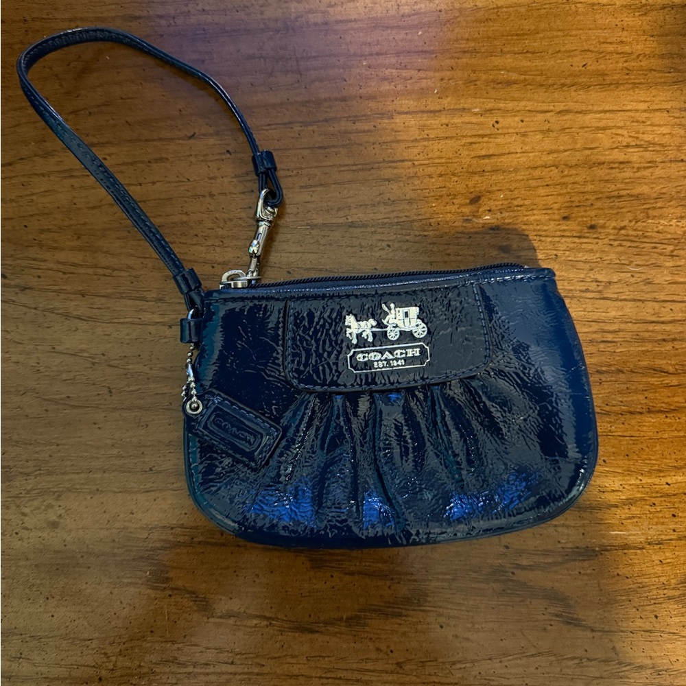 Coach Midnight Blue Wristlet